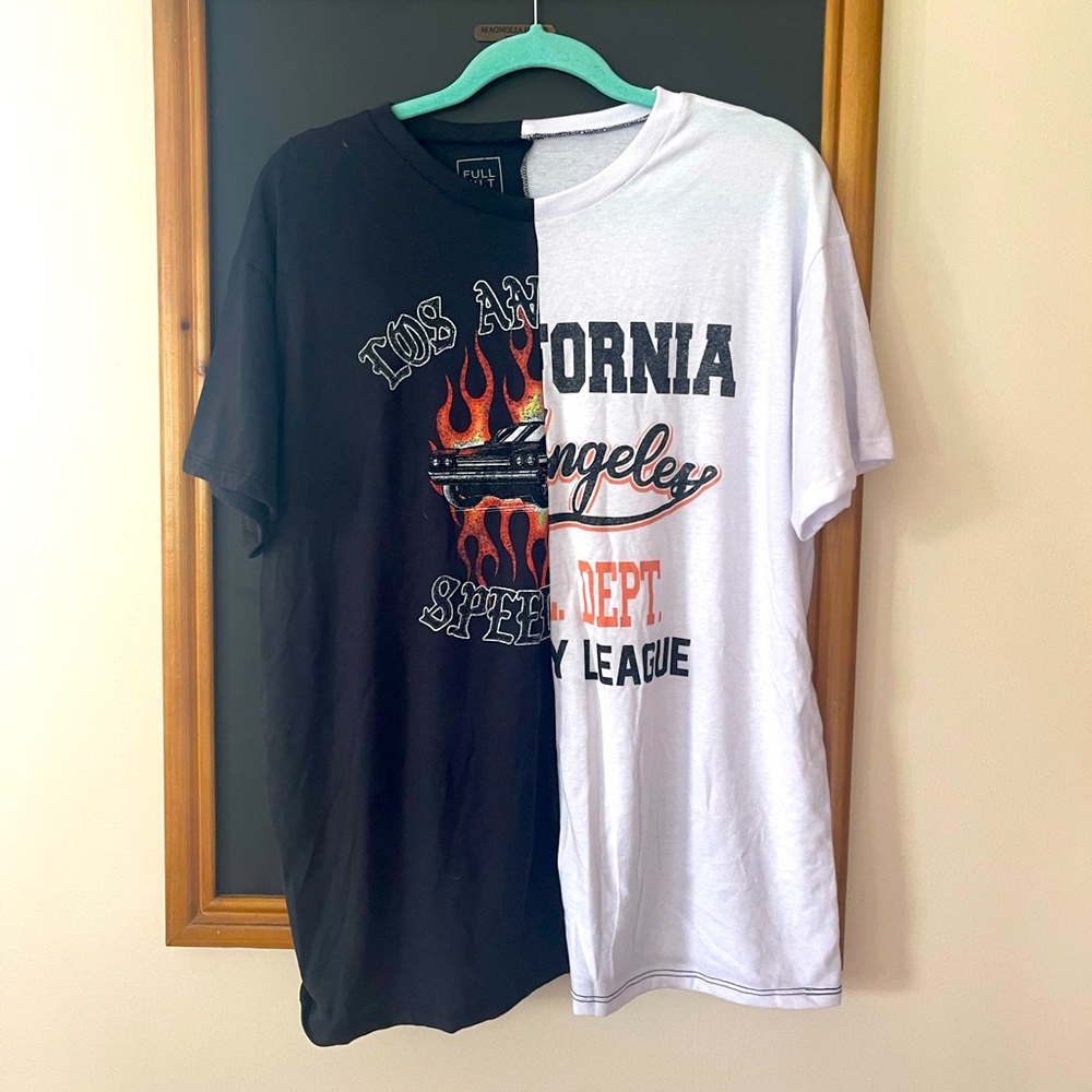 Full tilt, split T shirt